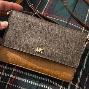 Michael Kors Two-Tone Leather Crossbody